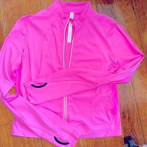 🌸🌸 Sonic Pink. LULU LEMON tech jacket. Size 14